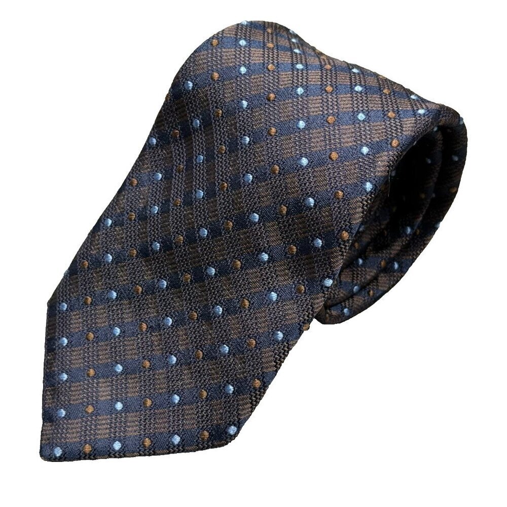 Braemore 1937 Tie 100% Silk Polka Dot Woven Made in Italy Colorful 2.75"